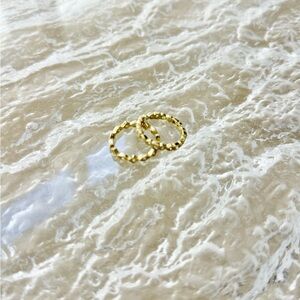 Gold-Tone Textured Band Ring
